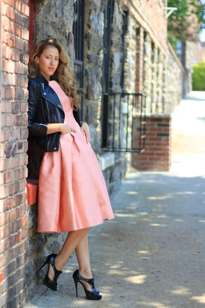 Vanessa-Santos-La-Vida-Glamour-Carolina-Herrera-Dress-Leather-Bomber.jpg